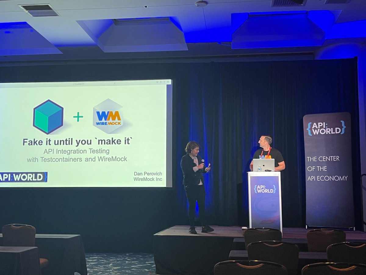 Shift left your API integration tests with @wiremockorg and @testcontainers! Yesterday's presentation by @DanPerovich at #APIWorld