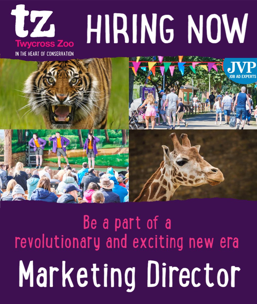 JobsinTourismUK's tweet photo. Explore this newly created senior leadership role at @TwycrossZoo focussed on delivering outstanding guest experiences &amp; driving visitation

https://t.co/zDAO6wDlFR

#JobsinZoos #JobsinTourism #MarketingJobs #JobsinMarketing #Warwickshire https://t.co/DQV2OHFA8j