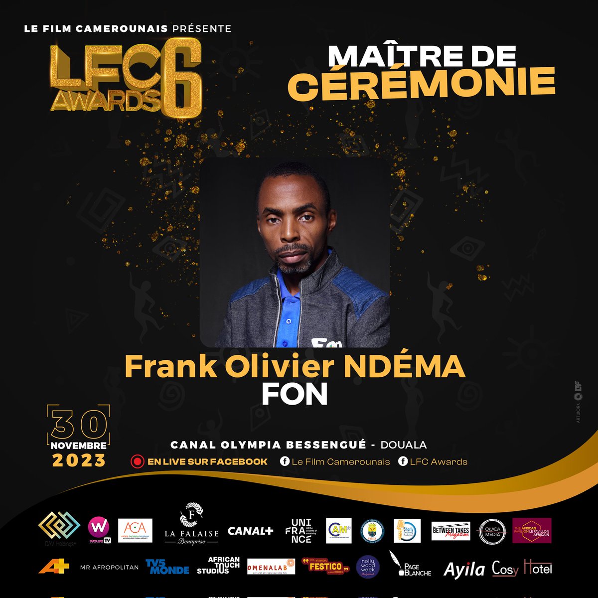 C'est officiel ✍️
Honneur pour moi d'être le #MaitreDeCeremonie de ce #LFC6 dont la conférence de presse se tiendra ce 30 Octobre à l'hôtel la falaise dès 15h pour l'annonce des nommés en live
Et la cérémonie le 30Nov à <a href="/canalolympia_/">CanalOlympia</a> dès 16h en live sur les pages de l'événement.