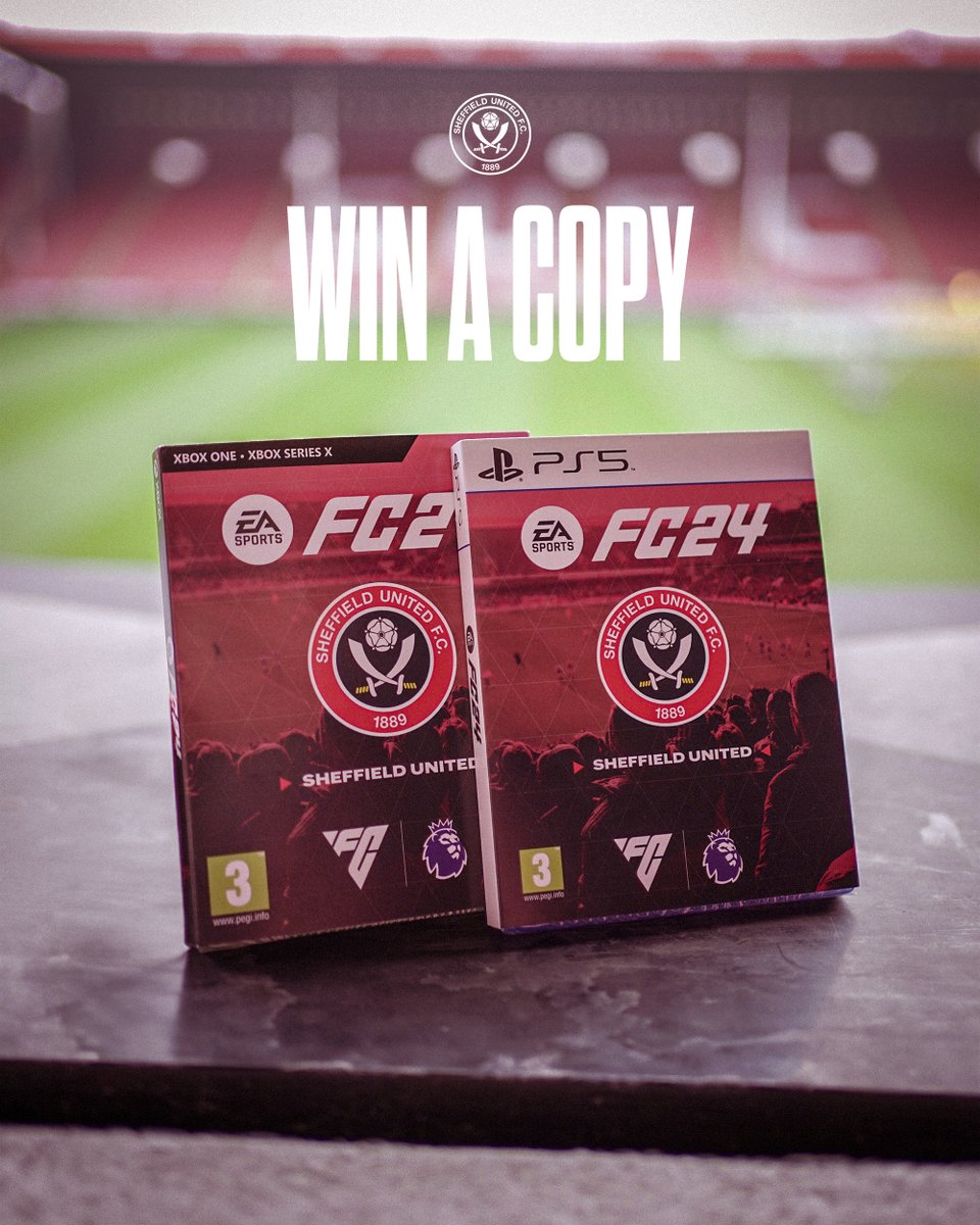 SheffieldUnited's tweet image. Win a copy of FC24! 😍

Follow us, like &amp;amp; re-post for a chance to win. 

#SUFC 🔴