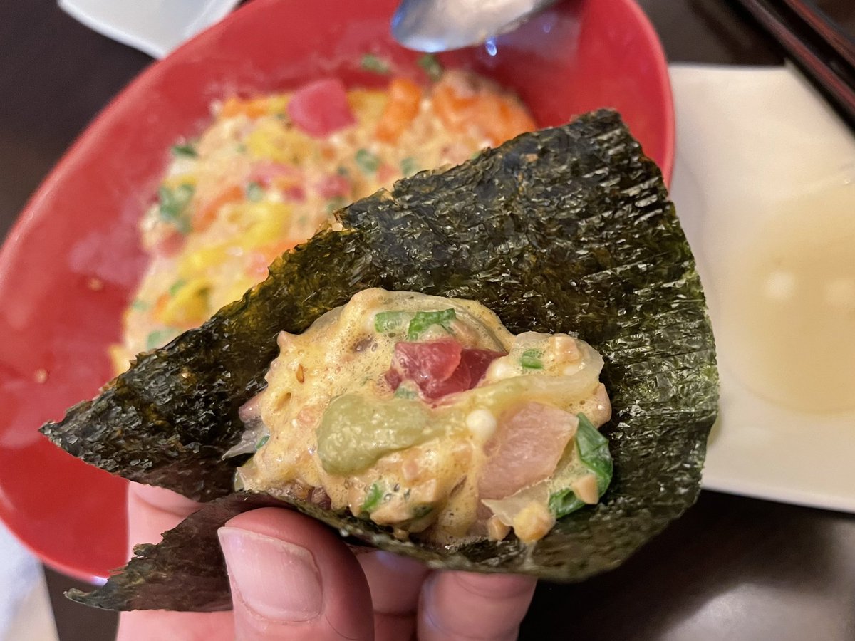 美味い、バクダン。週4ペース。
実は海苔が大事です。
#47ENGINE #海鮮ばくだん