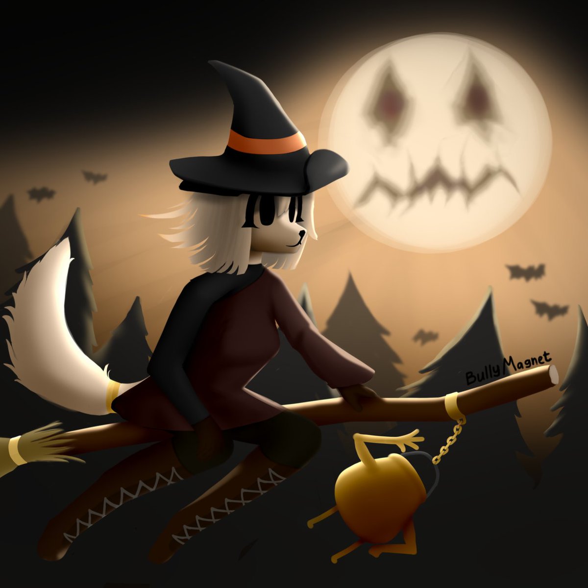 BullyMagnett's tweet photo. Halloweening! #furry #furryart https://t.co/VviGkiAMLy