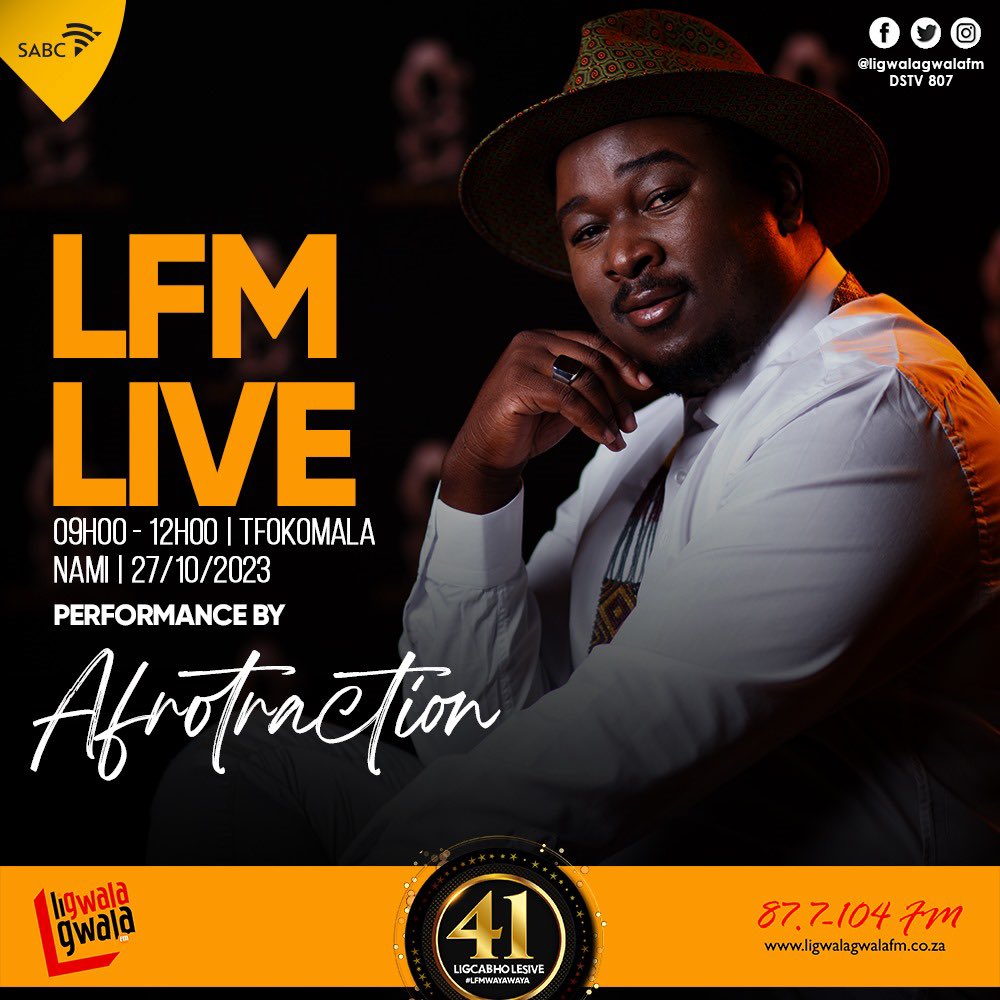 ligwalagwalaFM's tweet photo. #LFMLIVE | #TfokomalaNami | ποΈ: @officially_lungile_mhango 09H00-12H00 ku #LigwalagwalaFm #LfmWayawaya https://t.co/fiONGtCXe7