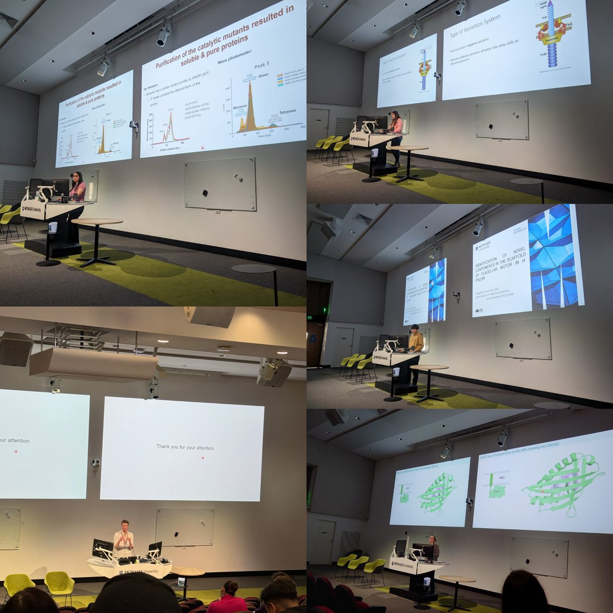 Thanks to @MunderFabian , Kajal Daware, <a href="/Ashleigh_Kropp/">Ashleigh Kropp</a> , Irene Alevizos and Xiaotian Zhou for presenting at Session 3 - Microbial Biochemistry!