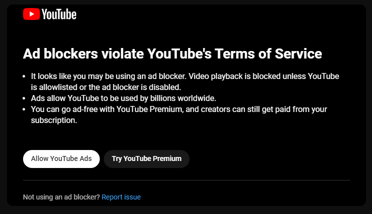 AlmghtyBrshSwgg's tweet photo. Hey @YouTube @TeamYouTube 

Go fuck yourselves. https://t.co/lQtCpFPHlj