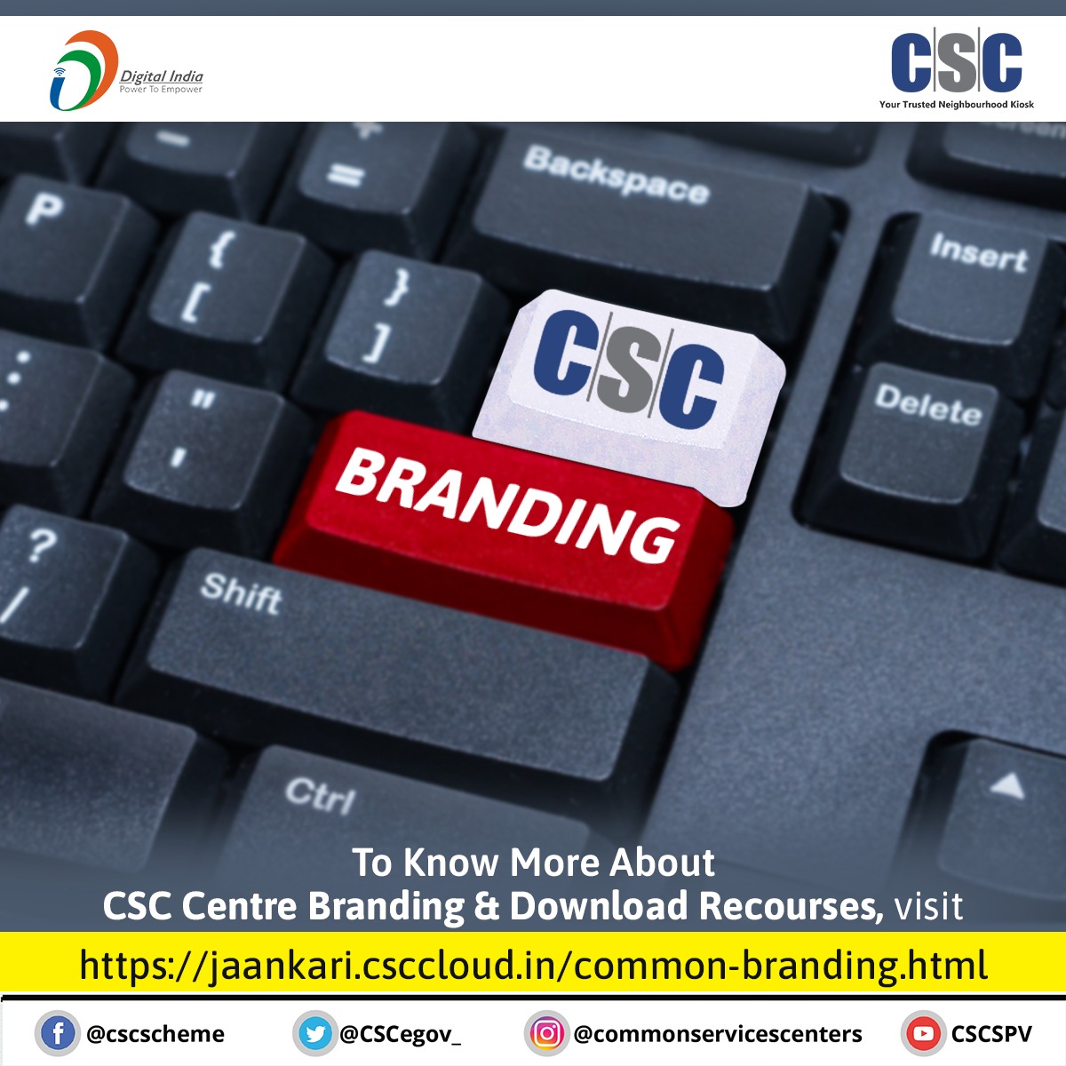 CscParivar's tweet photo. Dear VLEs, how about changing your CSC centre Branding this festive season?

To Know More About CSC Cetre Branding and Download Recourses, visit
https://t.co/G7u8J33B2p…

#CSC #DigitalIndia #CSCBranding #CSCJaankariSuvidhaPostal #RuralEmpowerment #FestiveSeason #DigitalInclusion https://t.co/E0WHCQ2Dkp