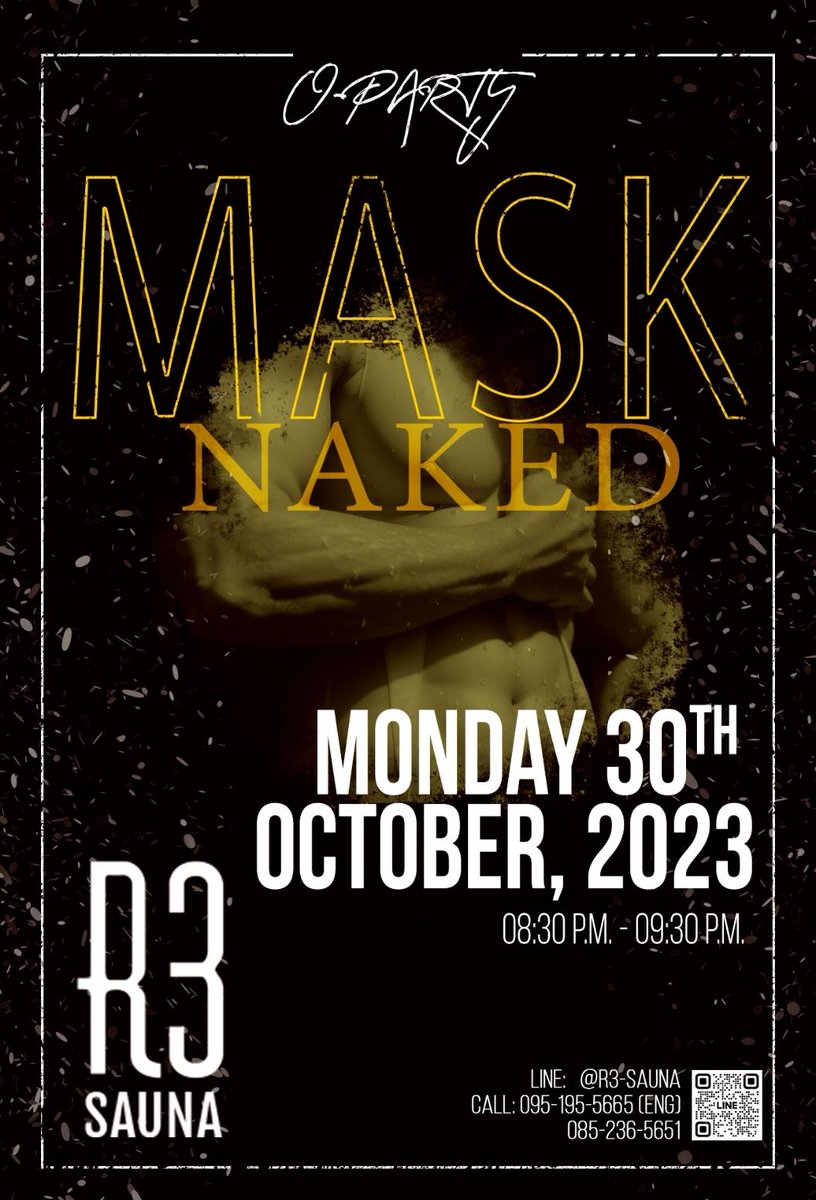 r3saunabangkok's tweet photo. New concept at R3. Lets jojn us
@ton_r3 
@R3_Saunamania 
#maskoparty
#orgy
#gaysaunainbangkok
#funniestparty https://t.co/sgfojX79cH