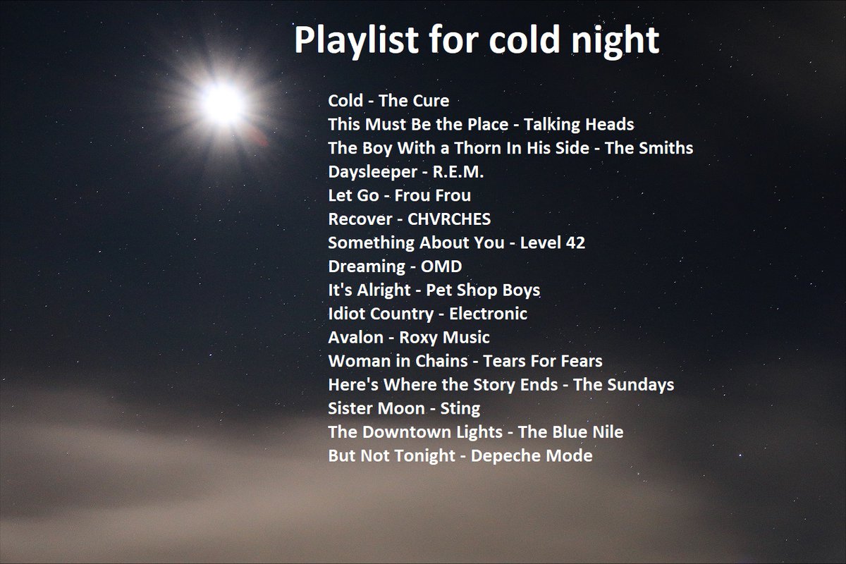 Hey, it's the midnight shift checking in. Brisk night out there huh? We don't know about you, but we could really use a playlist about now. Luckily, I had one drafted up. #wawx