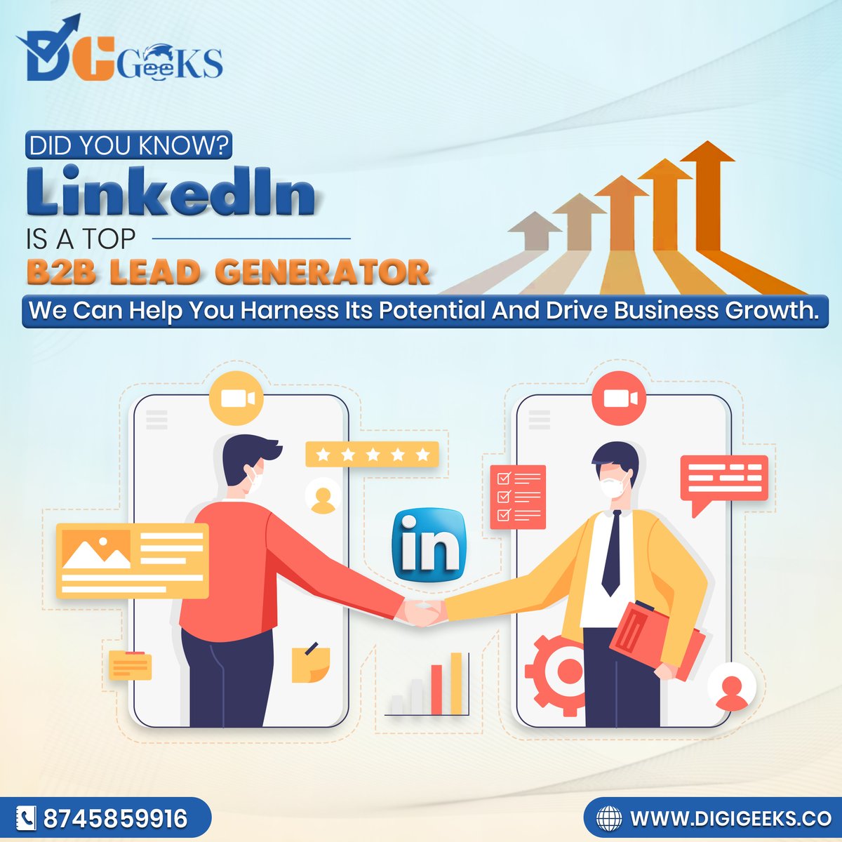DigigeeksMarket's tweet photo. Did you know 

LinkedIn is a top B2B lead generator?   

We can help you harness its potential and drive business growth.  

#LinkedInLeadGen #B2BLeads #BusinessGrowth #LinkedInMarketing #LeadGeneration #LinkedInSuccess #Twitter
@X @LinkedIn @Google https://t.co/FXsi4Gx364