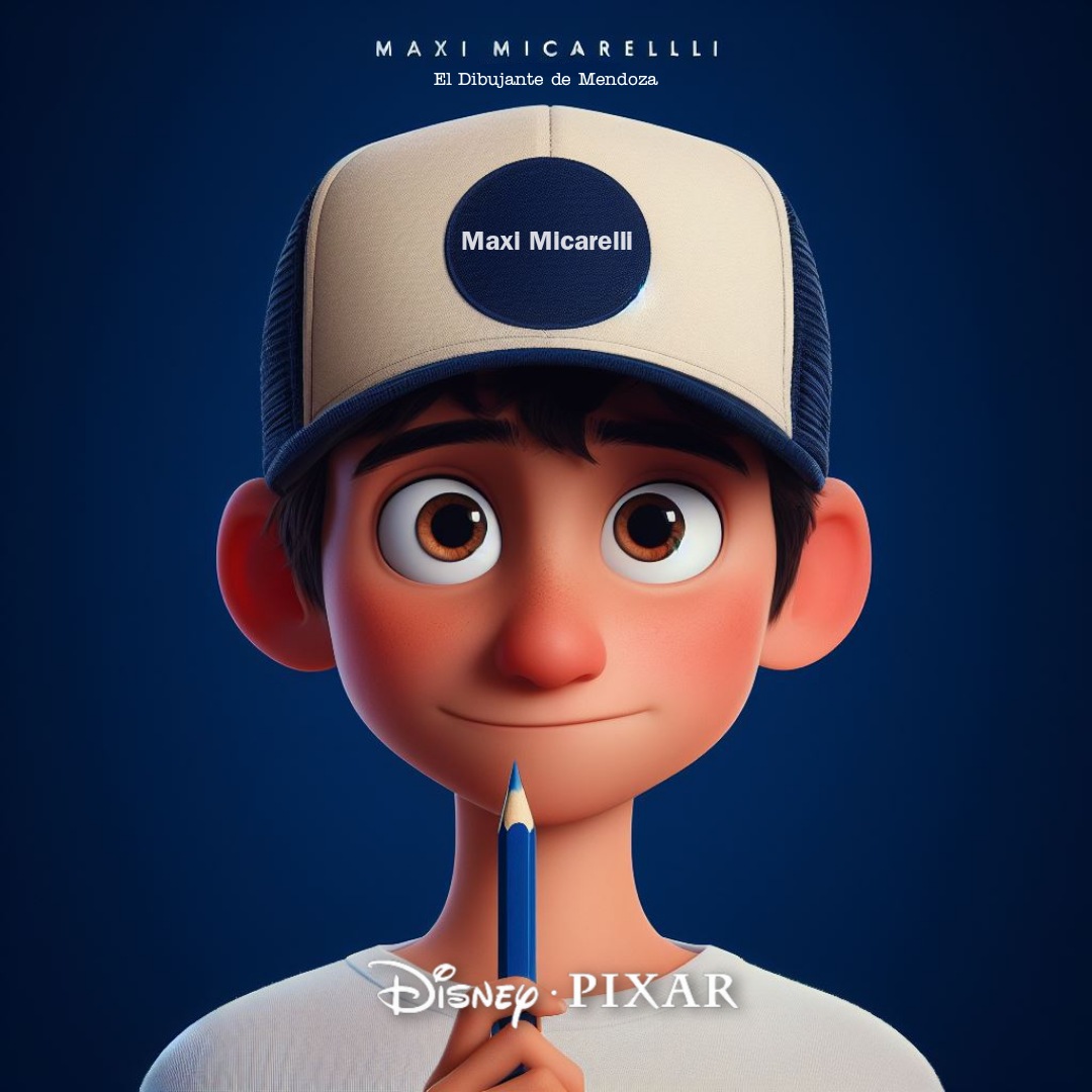 MaxiMicarelli's tweet photo. Está sería mí Portada de Disney, ya falta poco para que salga 😉😂😂💙
#Disney #Portada #Twitter #Noticia #infobae #clarin #todonoticias #Mendoza #ia #Pixar #viral https://t.co/0biZaDy2BJ