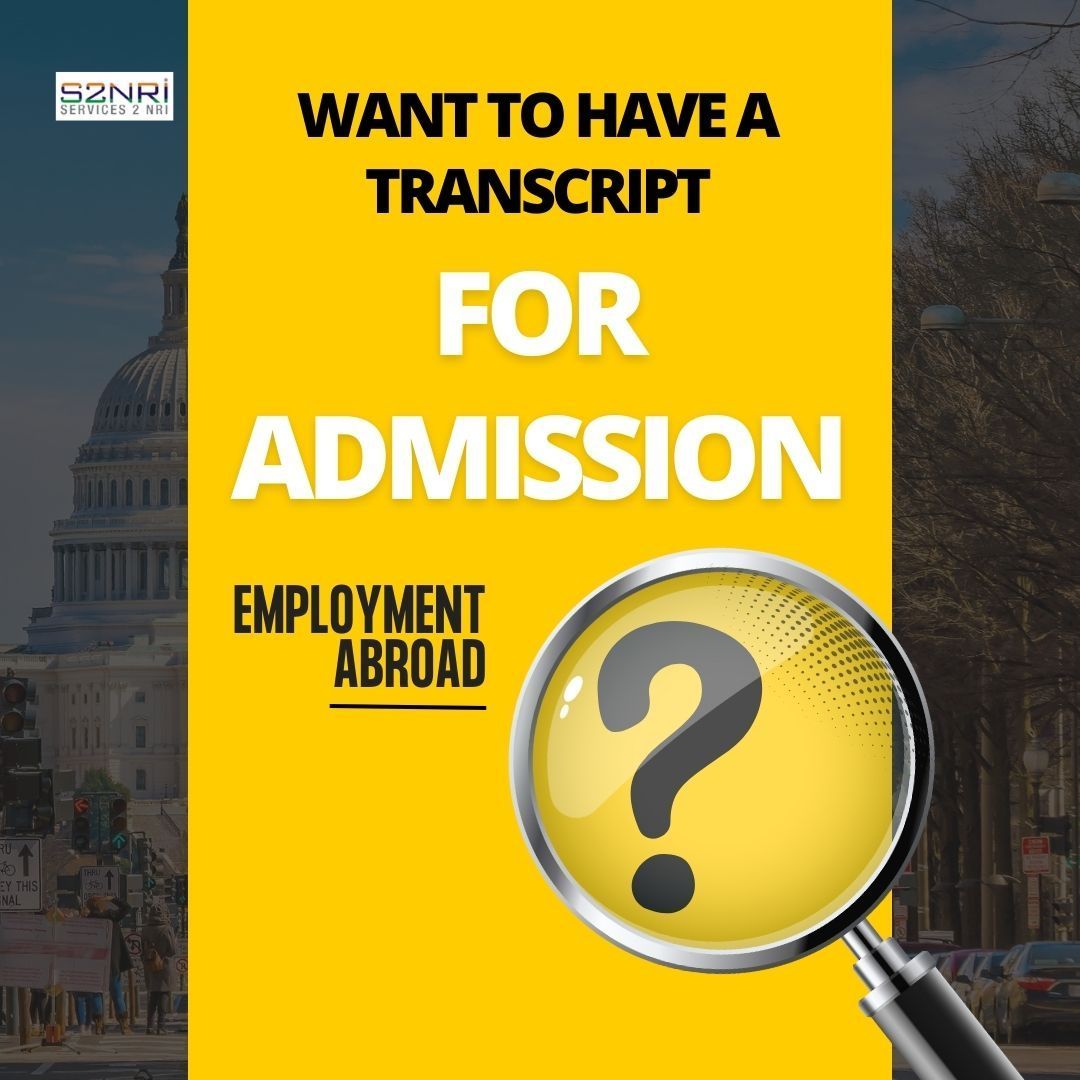 services2nri's tweet image. Want to have a Transcript for Admission Employment Abroad?

#S2nri #translation #translationservice #translationservices #nris