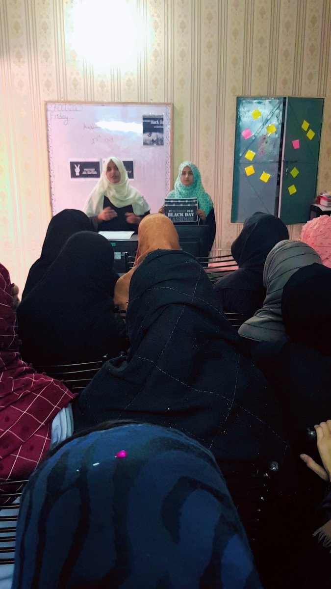 VocationalF's tweet photo. Kashmir black day awareness session at VTI Female Sialkot https://t.co/v1mQDDvC2g