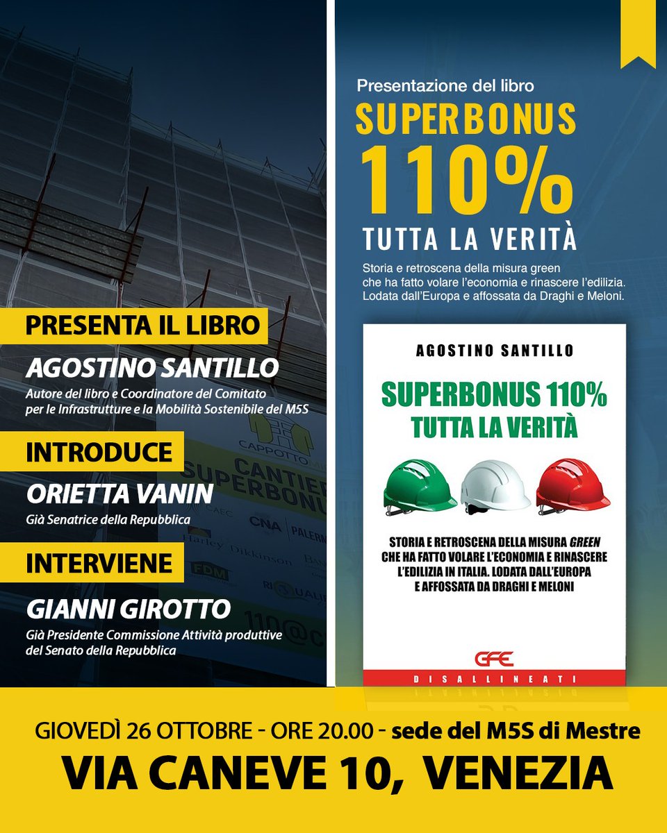 Del Senato...).
Confortante il fatto che per ottemperare alla nuova Direttiva europea, il Ministero dell'industria abbia preparato un piano che ricopia passo passo il 110% compreso lo #scontoinfattura e che lo stesso Ministro del #GovernoMeloni dell'industria lo abbia condiviso