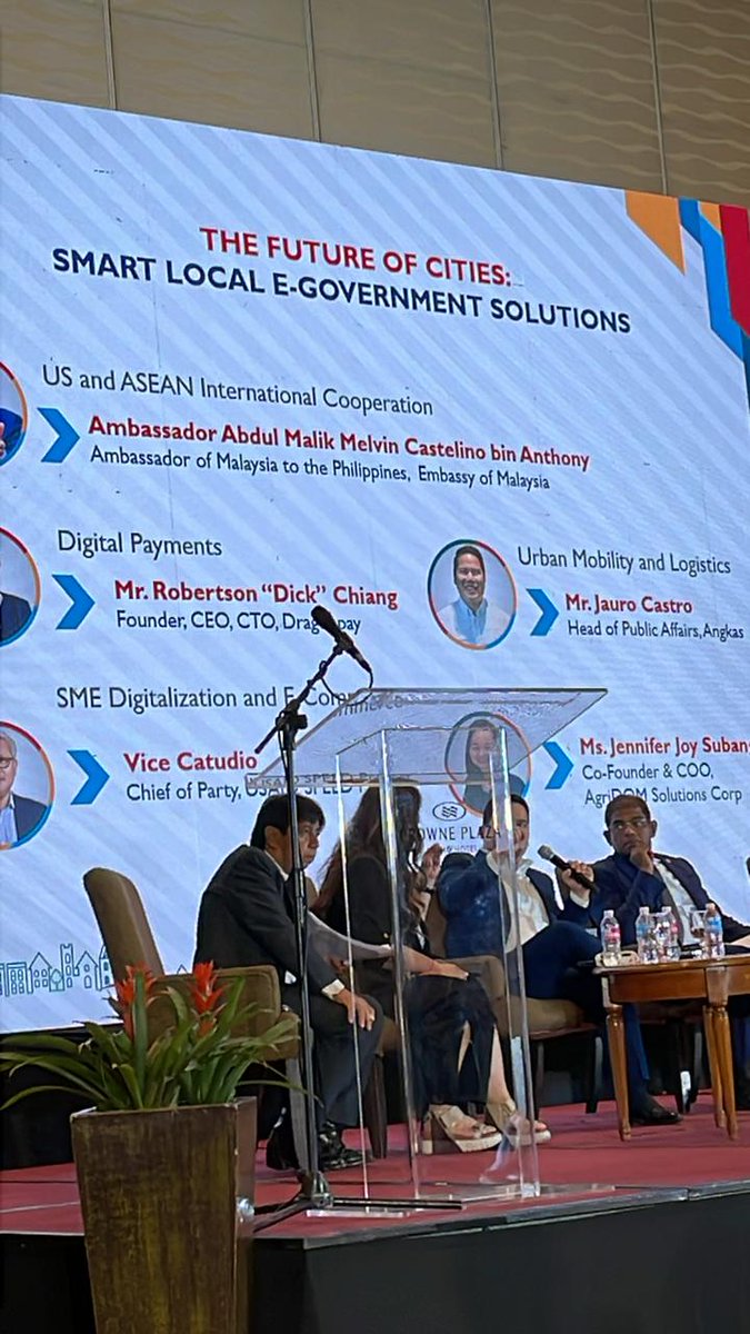 On 26 October 2023, H.E Ambassador participated as a panelists in the Future of Cities- Smart E-Government Solutions which was held at the Crowne Plaza Manila Galleria, Ortigas