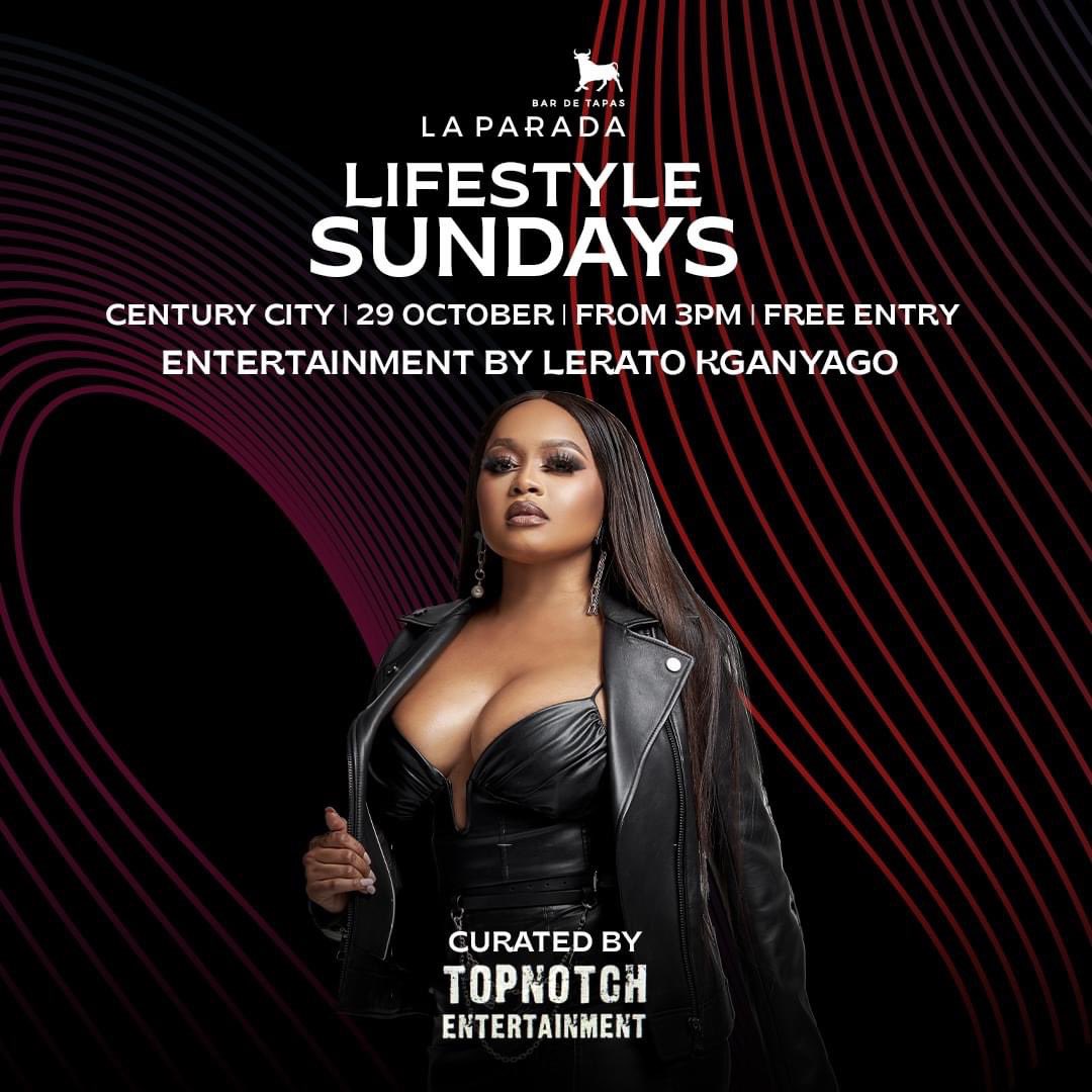 #laparadalifestylesunday curated <a href="/topnotchentert4/">Topnotch Entertaiment</a> feat <a href="/Leratokganyago/">leratokganyago</a> do join us <a href="/LaParada_ZA/">La Parada</a> century city