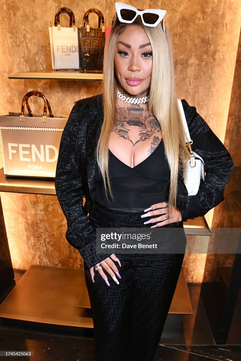 Mutya attends the launch of the FENDI Winter 2023-2024 collection curated with Stefano Pilati, 25 October 2023.

📸 Dave Benett <a href="/GettyImages/">Getty Images</a> #mutyabuena #FENDI #FendiWinter