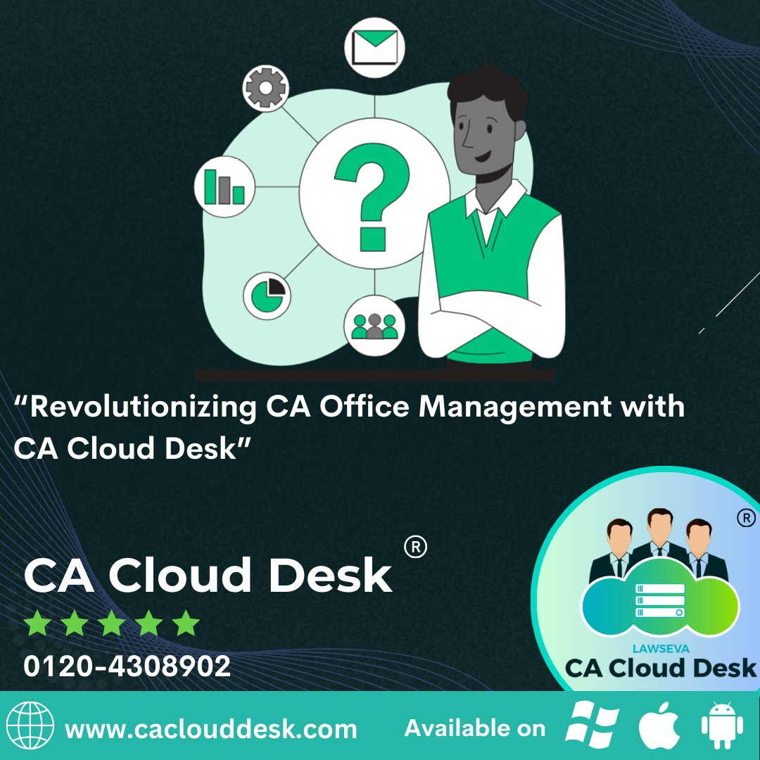 caclouddesk's tweet image. 🚀 Elevate your CA practice with our state-of-the-art CA Office Management solutions! 📈 Discover how CA Cloud Desk can transform your daily operations, ensuring efficiency and growth. Read our latest blog to learn more! 👉 caclouddesk.com/revolutionizin…  

#CACLOUD #caclouddesk #CA