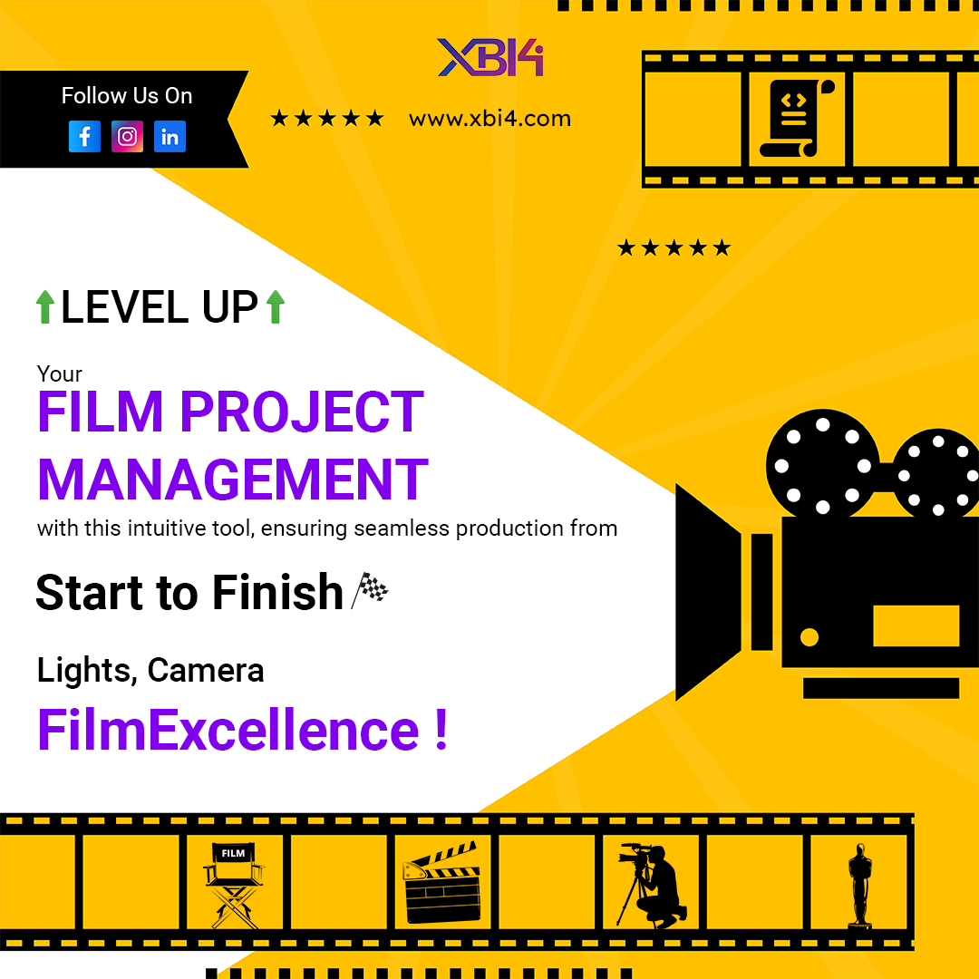 'Transform your film project management with the power of FilmExcellence. Lights, camera, success – all in one tool!' 📽️🎬

#ProductionManagement #FilmmakingSimplified #FilmMagic #ProductionSimplicity