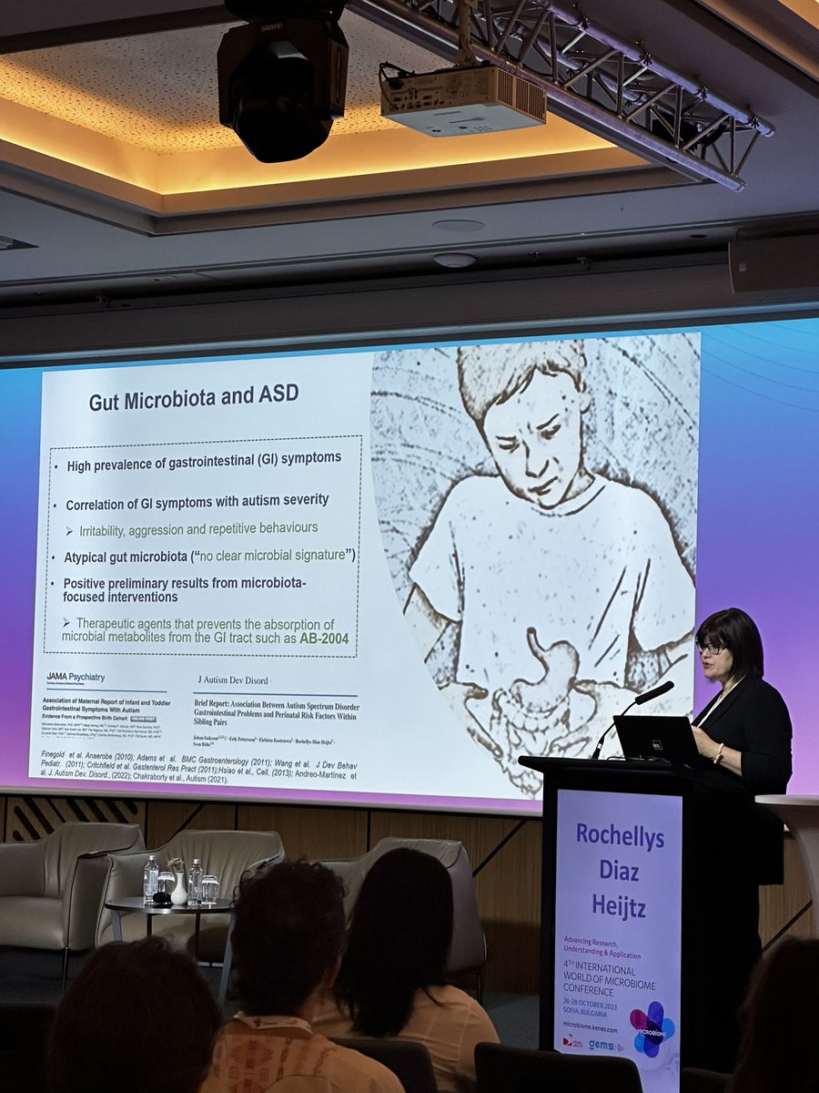 ☀️ A wonderful morning of science is ahead! Let’s start the day with the exciting keynote lecture “The microbiota and immune system crosstalk in neurodevelopment and behavior” from <a href="/karolinskainst/">Karolinska Institutet</a> 
<a href="/norsketexsci/">Kjersti Aagaard</a> <a href="/KorenLab/">KorenLab</a> 
#WoM2023 #microbialmedicine #WorldofMicrobiome