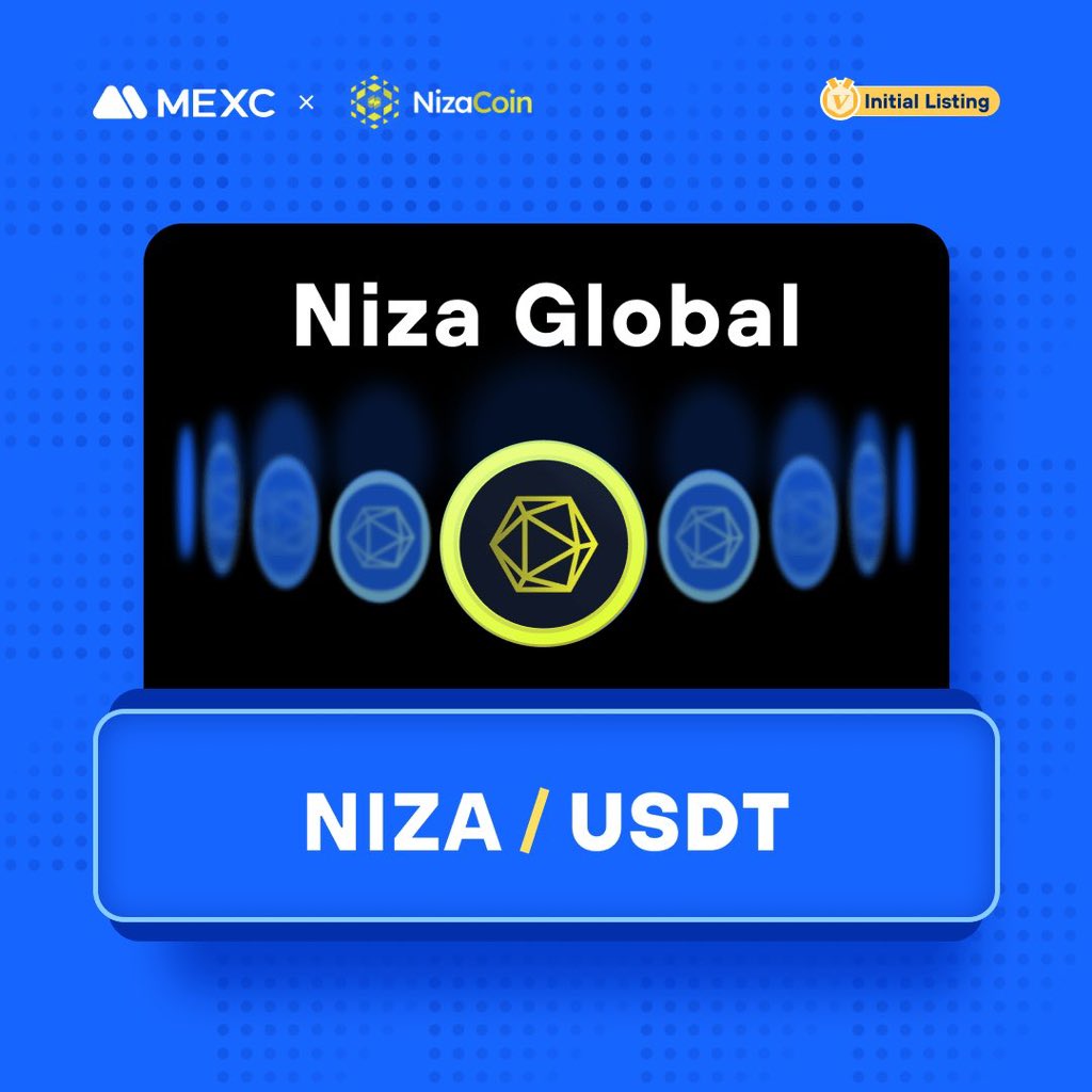 nizacoin's tweet photo. NIZA Coin has been listed on @MEXC_Official ! To celebrate the listing of NIZA Coin, we are giving away 300,000 $Niza in the Trading Competition Event!
 
Campaign Period: 10/27/2023 03:00 PM to 11/1/2023 03:00 PM (UTC)

Event 1. HOLD to Earn 300,000 NIZA

1⃣ RT, Like & Tag 3 friends 

2⃣ Sign up MEXC account & hold ≥$30 in $Niza

3️⃣ Join TG https://t.co/KquuqsPUE2 & share screenshot and your link twitter (Your balance and your uid MEXC) using #NIZA #MEXC hashtag
 
50 winners will share 300,000 NIZA

#niza #nizaglobal #nizabank #nizacex #nizadex