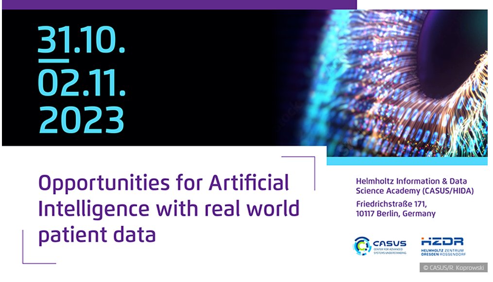 Interested in #AI and #real-world patient data? Join us for the 'Opportunities for artificial intelligence with real-world patient data' workshop October 31st - November 2nd in Berlin. All info on how to apply to join can be found here: ow.ly/az3H50Q10oA