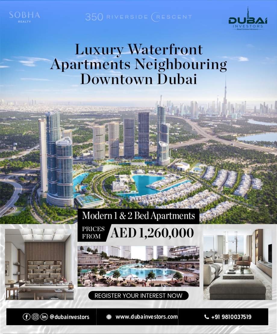 🏙️350 Riverside Crescent at Sobha Hartland 2, Dubai - Sobha Group 🏙️

#350RiversideCrescent #SobhaHartland2 #Dubai #SobhaGroup #SobhaDevelopers #UAERealEstate #SobhaHartland #SobhaProperties #DubaiLiving #SobhaQuality #DubaiRealEstate #LuxuryLiving #UrbanLiving #RealEstateIDubai