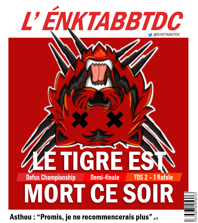 [KTABBTDC] La une du jour : Rafale 🐯 n'a pas su concrétiser face à TDS 🌊 et ne conquerra pas de Championship 🏆cette année ...