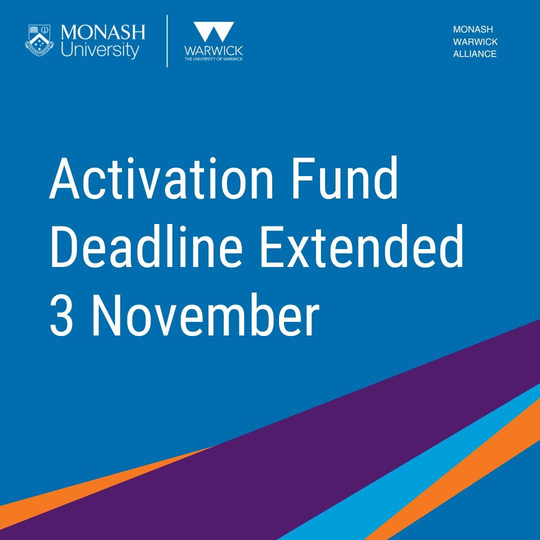 The Monash Warwick Alliance funding schemes provide valuable opportunities for staff and students to create research collaborations with academics and fellow students across the globe. Details on the MWA funding schemes can be found here: buff.ly/45I3Ti0