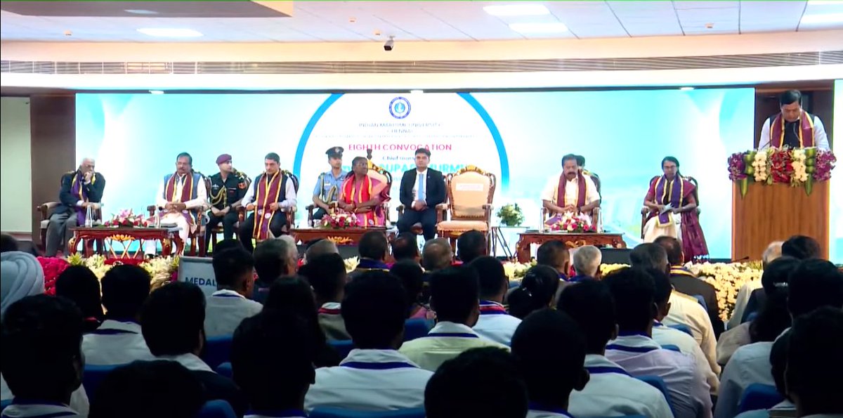 IMU_HQ's tweet photo. @IMU_HQ Convocation, we're not just celebrating our graduates; we're celebrating the global maritime family they're joining.
New connections, endless possibilities!
#8th_convocation #IndianMaritimeUniversity #IMUDNews https://t.co/Nc3ABAUx3b