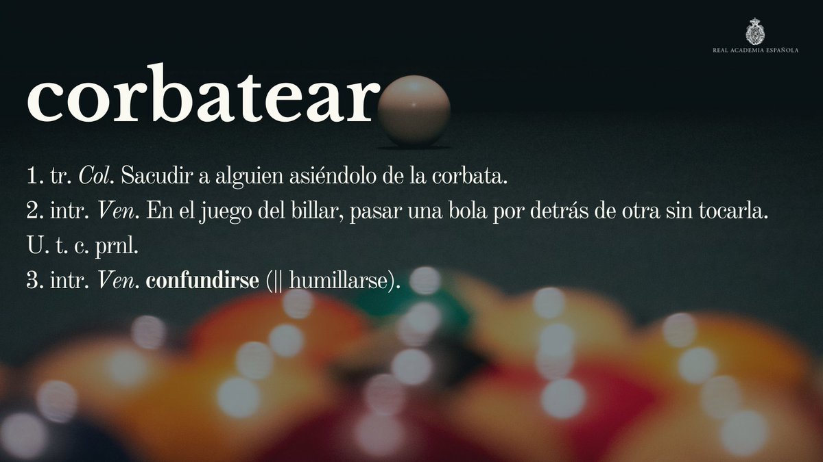RAEinforma's tweet photo. #PalabraDelDía | corbatear

En relación con esta palabra, ¿sabían que «corbata» viene de la voz desusada «corbato» ‘croata’, por llevarla originariamente los jinetes croatas? ¿Conocen otras palabras cuyo origen esté relacionado con la prenda de vestir que llevaba alguien? https://t.co/c6I3zIRMjV