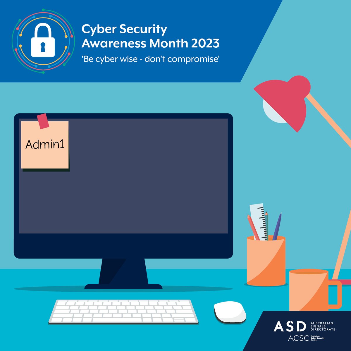 ASDGovAu's tweet image. Paula thought having “Admin1” as her password at work would be safe. 

Her system was hacked and it cost her company thousands in lost sales...

Learn more about using secure passphrases 👉 cyber.gov.au/learn-basics/e…

#CyberMonth2023 #CyberSecurityAwarenessMonth2023 #FVEYSCyber