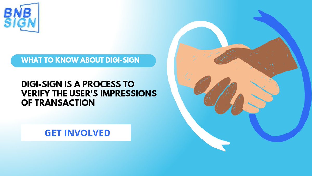 BNBSIGN's tweet image. 🎯Exploring your understanding on digital signature

📌Get an insight from BNBSIGN 

#esignature #signature #blockchain #crypto #build #BNBChain #docusign #Trending #CommunityPower