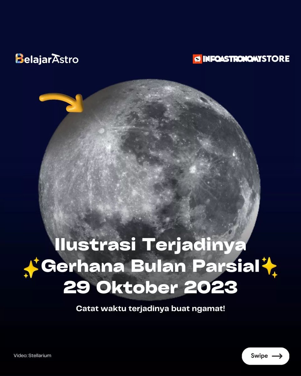 BelajarAstro_id's tweet photo. Sudah siap ngamat fenomena #GerhanaBulanParsial 29 Oktober 2023? Seperti ini nih kira-kira fase-fase gerhananya~

-Sebuah utas [1/3] https://t.co/V23lQPd8LR