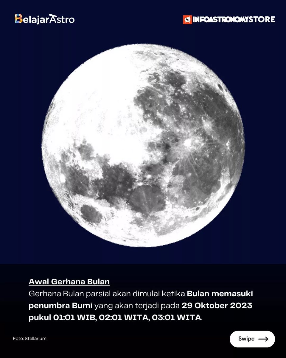 BelajarAstro_id's tweet photo. [2/3] - Berikut fase-fase #GerhanaBulanParsial dari awal, puncak, hingga berakhir. Catat jam-jamnya! https://t.co/GGz2XquHZB