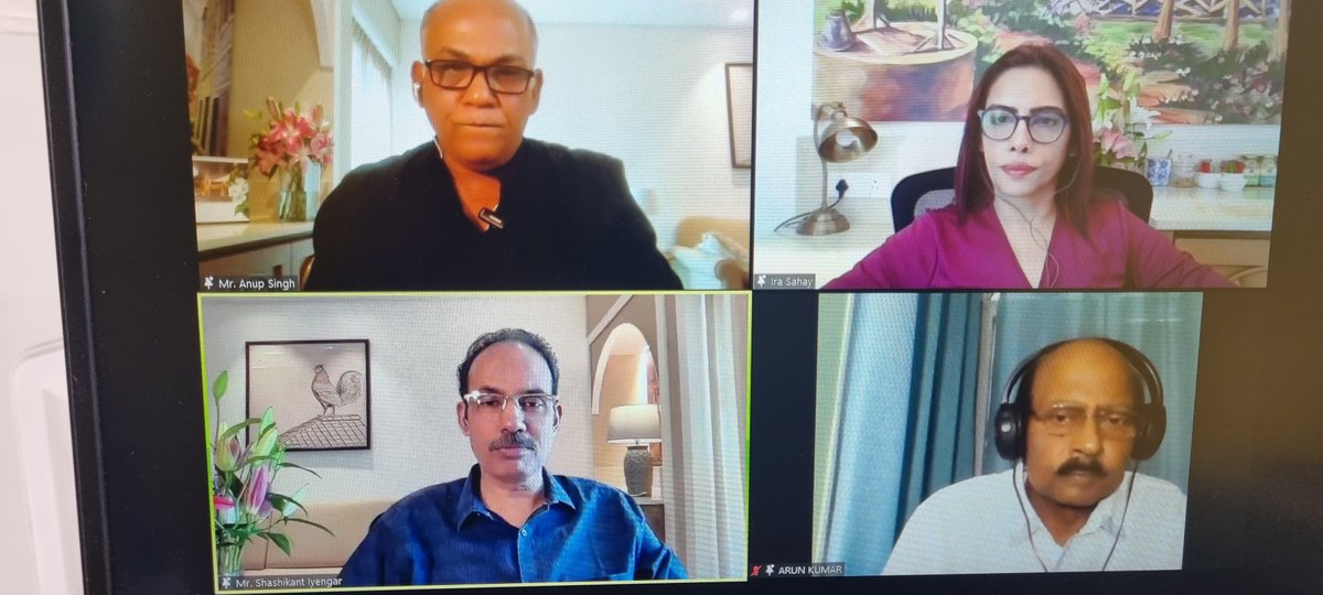 Three musketeers of Dlife India -
Founder Mr Anup Singh, 
Senior mentor Mr Shashikant Iyengar,
Senior Mentor Mr Arun Kumar - 
sharing their personal journey and how the Dlife community was shaped, with @TheIraSahay 
#MHCIndia2023

@dlifein @shashiiyengar @arunkumar3112