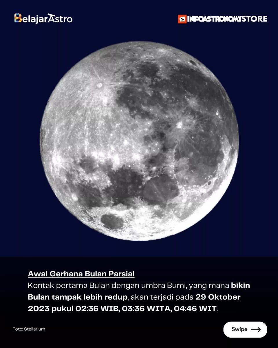 BelajarAstro_id's tweet photo. [2/3] - Berikut fase-fase #GerhanaBulanParsial dari awal, puncak, hingga berakhir. Catat jam-jamnya! https://t.co/GGz2XquHZB