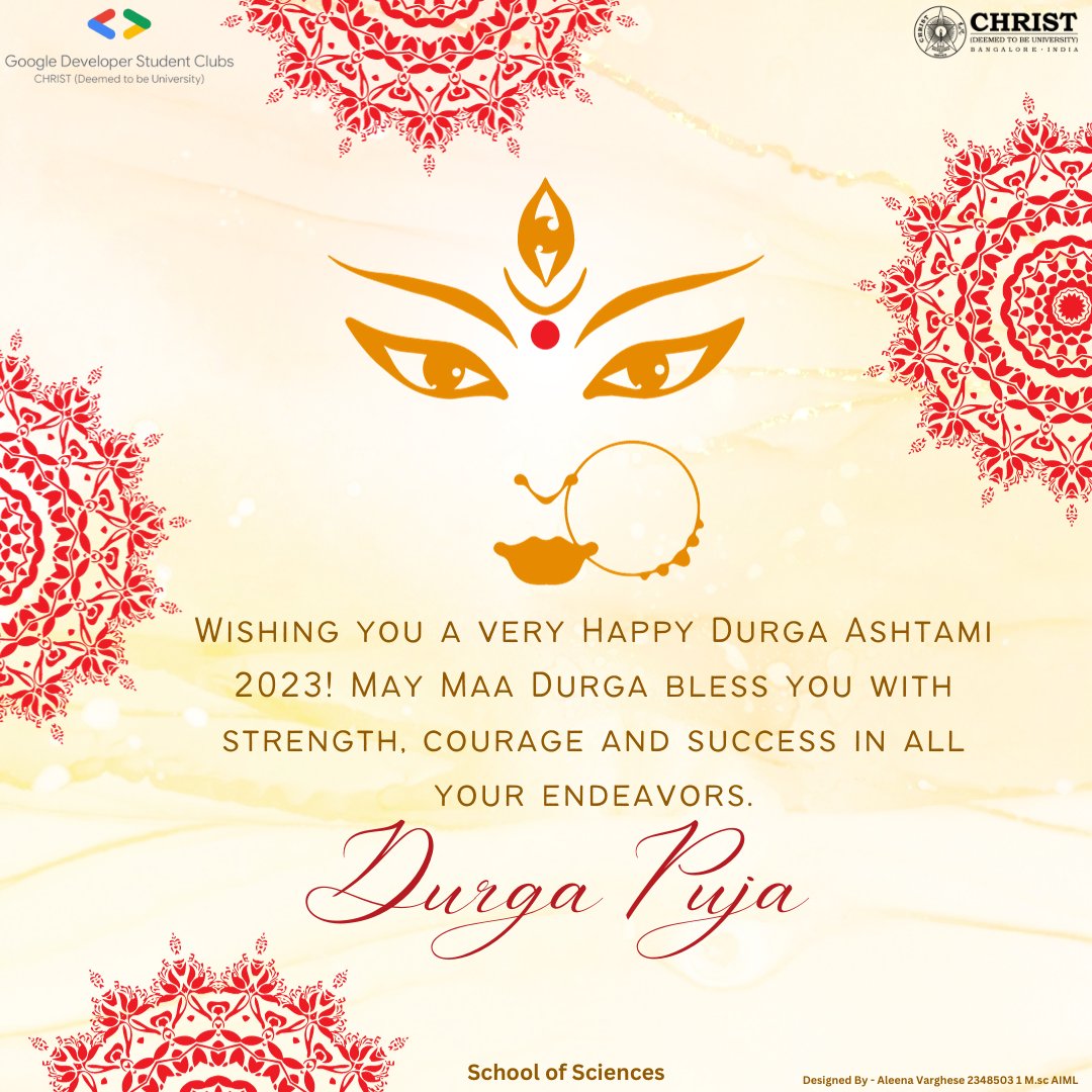 gdsc_cdtu's tweet photo. A late post but a needed throwback ...... wishing everyone a prosperous Ashtami 🔥

#gdsc #gdscindia #gdscbglr #gdsccdtu

Credits: Aleena Varghese https://t.co/DC1PeXSjvP