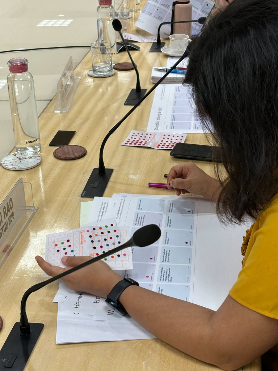 official_udaiti's tweet image. Participants at the #designthinking workshop on #genderindicators engaged in an indicator ranking exercise that helps identify theme-wise priority indicators in terms of impact and relevance for the end users.
@annaroy9 @YaminiYaminina @dev_a_key