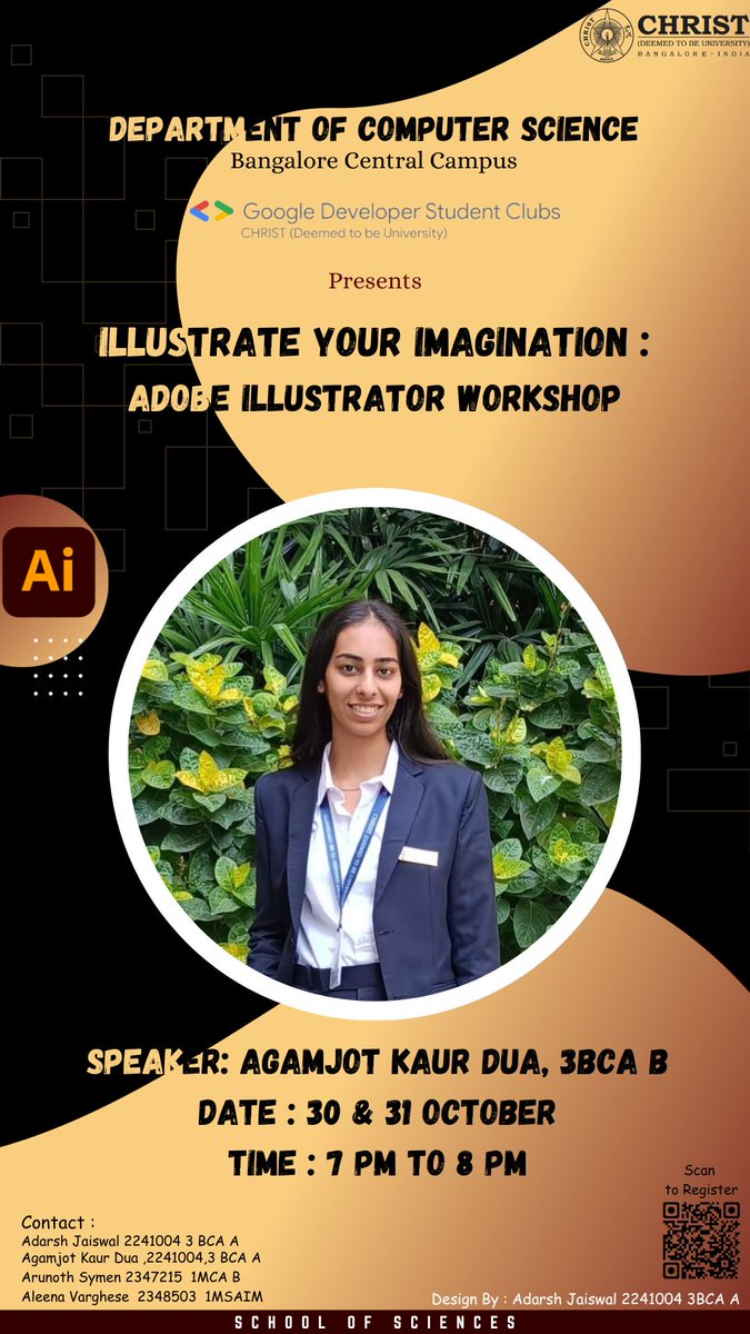 gdsc_cdtu's tweet photo. Buckle up!!

GDSC CDTU is back with a session on Adobe illustrator✨

🗓 30th and 31st October, 2023
🕒 7pm - 8pm
📍 Bevy Platform

Join us:
https://t.co/5GKZubNJvC

#gdsc #gdscindia #gdscbglr #gdsccdtu

Credits: Adarsh Jaiswal, 3BCA B https://t.co/gnCzducT9p