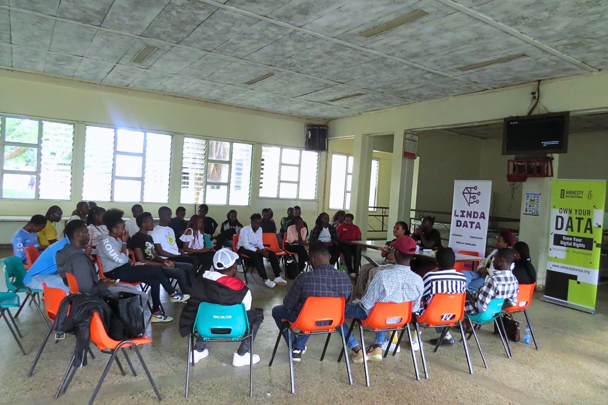 Linda_Data's tweet photo. 🎉👏🏼 A big THANK YOU to @mmu_amnesty_ for participating in the Privacy First Workshop by @AmnestyKenya where we discussed Digital Rights, Data Protection, Privacy and Safety online 🤖🔐.
#lindadata #digitalrightske #privacyfirstke #alliwantisasafeinternet https://t.co/e7p0dUWDI7