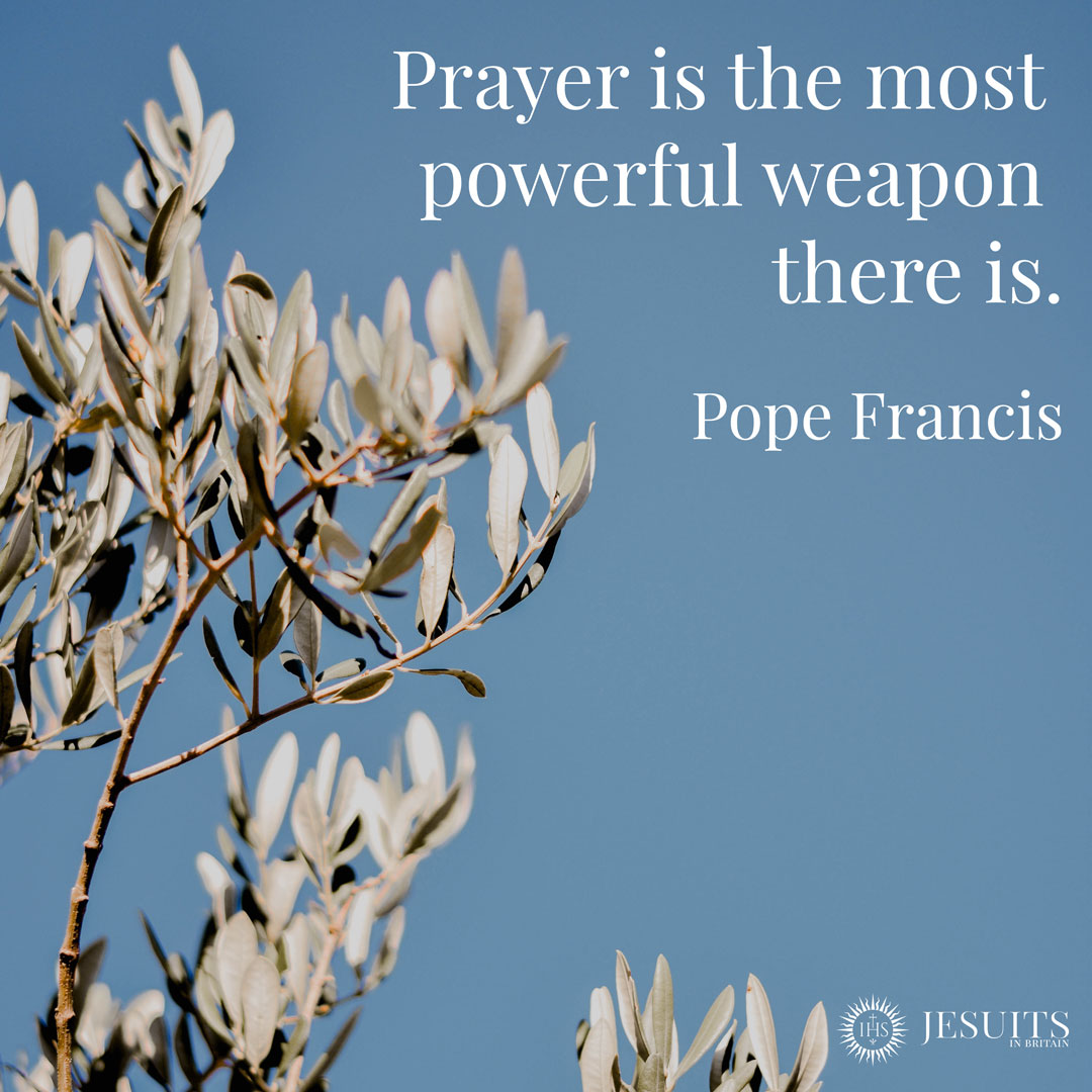 Prayer is the most powerful weapon there is.
- Pope Francis 

Pope Francis has called for a day of fasting, prayer and penance for peace today, Friday 27th October 2023.
 #PrayTogether #Peace