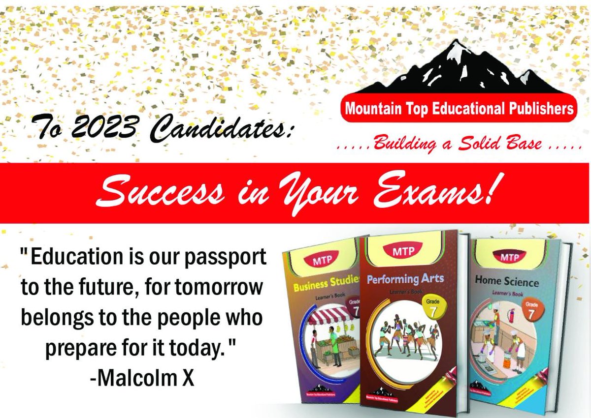 Best Wishes to All Candidates Taking KPSEA, KCPE and KCSE!
As you embark on this important journey of your academic life, we, at Mountain Top want to extend our heartfelt best wishes to each and every one of you.
National exams are a significant milestone, and we have no doubt