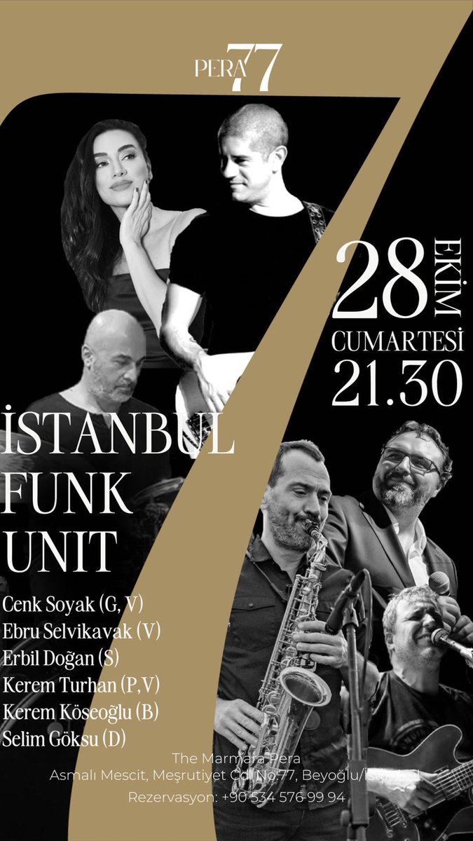 keremkoseoglu's tweet image. Catch me &amp;amp; my bass with Istanbul Funk Unit at Pera 77 this Saturday. It&apos;s our first gig at Istanbul&apos;s newest jazz venue, and we&apos;re bringing the funk! 🎵🎸🕺 #LiveMusic #FunkyVibes #IstanbulJazz
