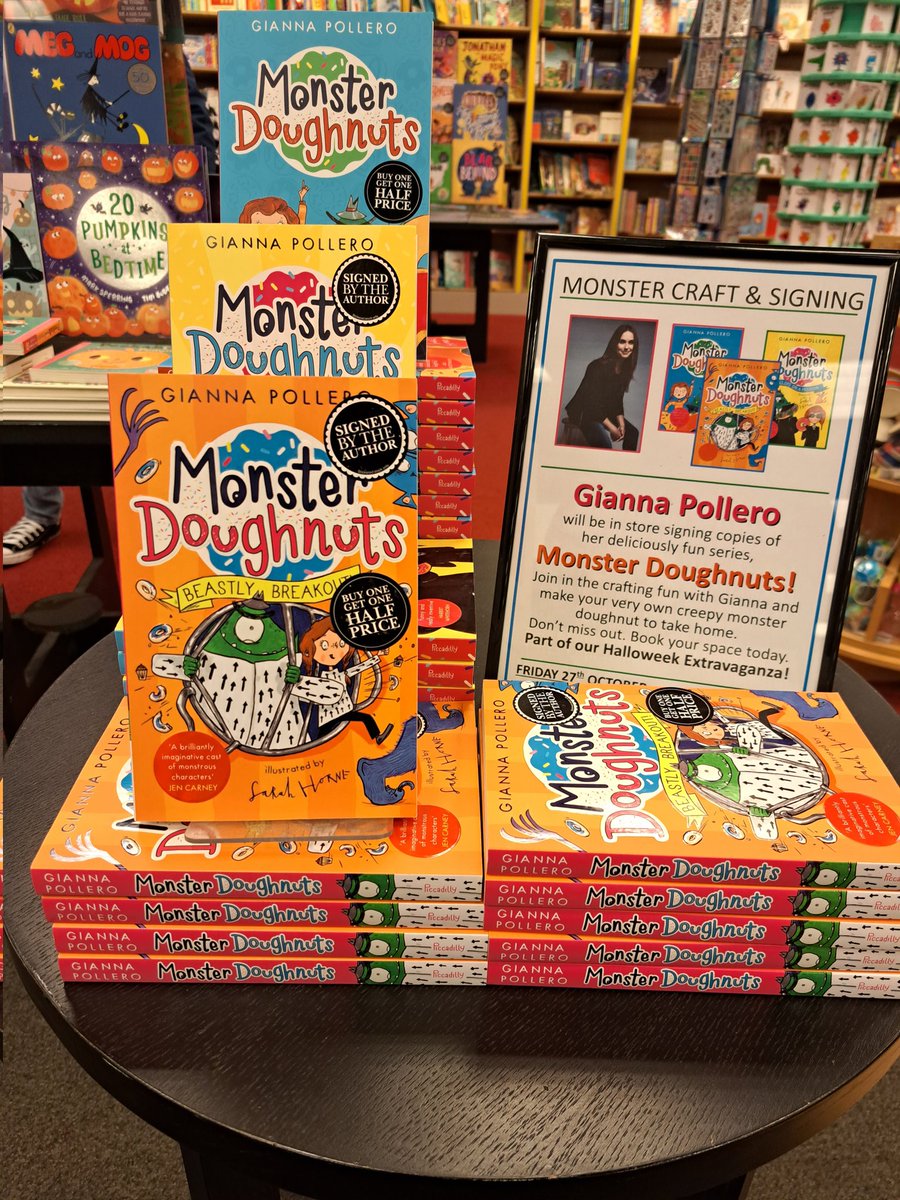 🎃HALLOWEEK EXTRAVAGANZA🎃 Event number seven. @GiannaPP will be here this morning for some monster doughnut crafting fun. Join us from 11am.