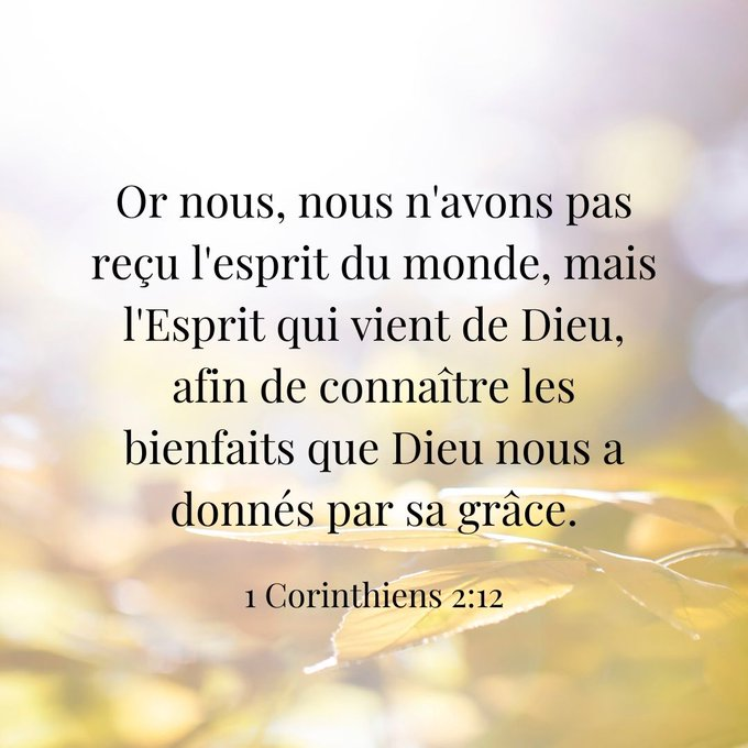 #versetbiblique #paroledeDieu #Corinthiens #UVVC
uvvc.ca