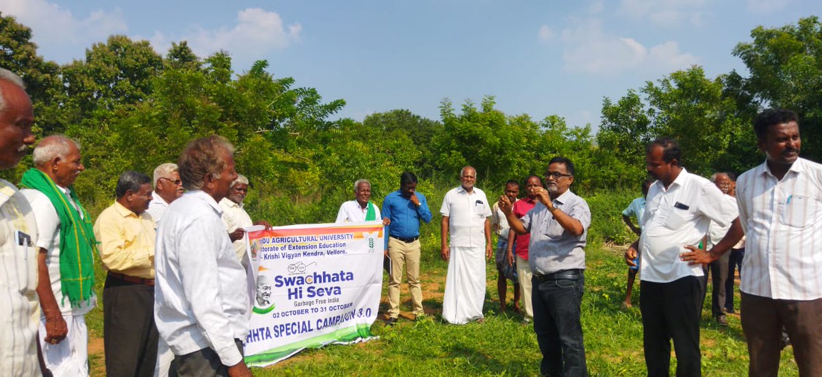 kvkvellore's tweet photo. Swatchhta activities 26.10.2023 with VCSM Ammundi, Katpadi  block of Vellore district https://t.co/sTGYJZp51p