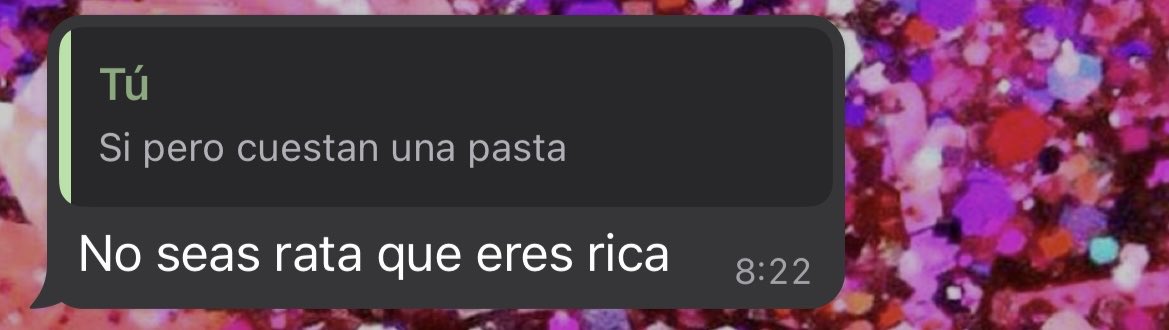 Mi madre metiéndose conmigo porque sigo igual de rata aunque esté cobrando