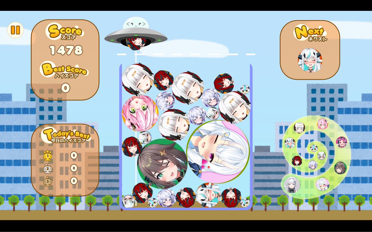 Vpunk069's tweet photo. Hice la version del suika game con algunas vtubers en español que veo, esto fue usando el juego de @/SoftdevWu
Si alguien lo quiere descargar les dejo el link: 🔴🔴https://t.co/DFHq1s6DHC
#EruNabura #EiwyFley #YukineOlwin #EnyaYoruneko #ShuraHiwa #Meica #AnaWhiteCH #AonoNemo https://t.co/McClipUu1w