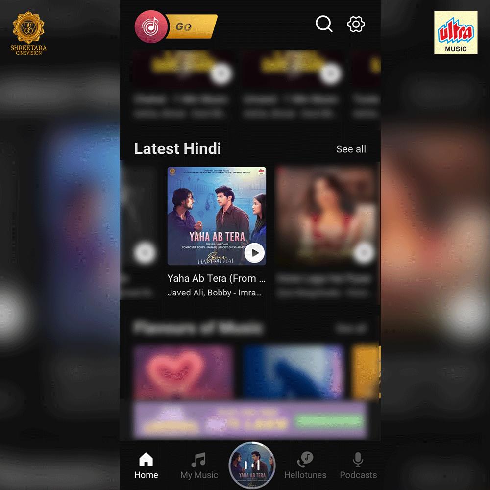 UltraHindi's tweet photo. 🎶 Check out our latest song “Yaha Ab Tera” on the playlist of @wynkmusic! 🔥 Don't miss out, give it a listen now! 🎧
#yahaabtera #javedali #wynkmusic #songout #musicunites #songoutnow #PHTH #pyaarhaitohhai #karanhariharan #panniekashyap #bobbyimran #shekharastitwa https://t.co/tBGWsHYlbr