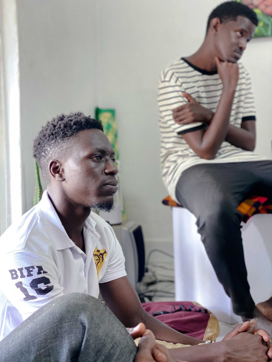 kiggundu_art's tweet photo. We then went into the #DigitalArtWorkshop were @Akanevans13 took the participants through the different types of digital art and it’s importance in conveying narratives. #DigitalArt #Abstraction https://t.co/YScGim3nGY